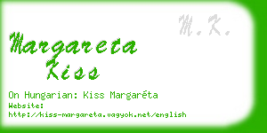 margareta kiss business card